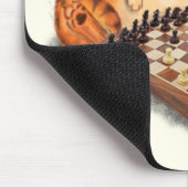 Kat en muis die schaafschaafschotel afschilderen F Muismat (Hoek)