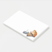 Kat en muis die schaafschaafschotel afschilderen F Post-it® Notes (Schuin)