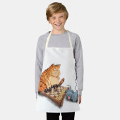 Kat en muis die schaafschaafschotel afschilderen F Schort (Gedragen)