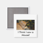 Kat en muis Humor Magneet (Voorkant / Achterkant)