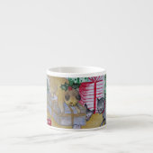 Kat en muis Kerstmis Espresso Kop (Voorkant)