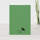 Kat en muis Kerstmis Feestdagen Kaart (Achterkant)