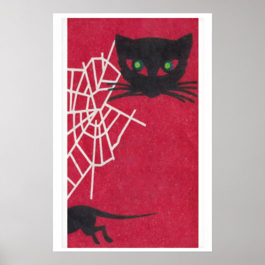 Kat en Muis - Luciferdoosje Print - Esthetische Mu (Voorkant)