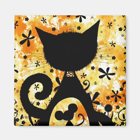 Kat en muis - magneten (Voorkant)