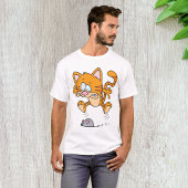 Kat en muis Mannen T-shirt