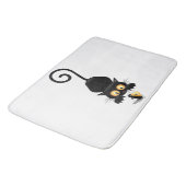 Kat en muis met tekenfilm op kaasdeeg badmat (Gekanteld)