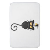 Kat en muis met tekenfilm op kaasdeeg badmat (Voorkant Verticaal)