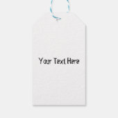 Kat en muis met tekenfilm op kaasdeeg cadeaulabel (Achterkant)