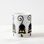 Kat en muis met tekenfilm op kaasdeeg koffiemok (Center)