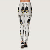 Kat en muis met tekenfilm op kaasdeeg leggings (Achterkant)