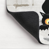 Kat en muis met tekenfilm op kaasdeeg muismat (Hoek)