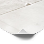 Kat en muis met tekenfilm op kaasdeeg perfect poster (Hoek)