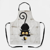 Kat en muis met tekenfilm op kaasdeeg schort (Voorkant)