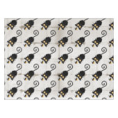 Kat en muis met tekenfilm op kaasdeeg tafelkleed (Voorkant (Horizontaal))