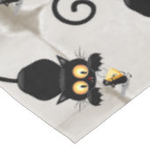 Kat en muis met tekenfilm op kaasdeeg tafelkleed (Gekanteld)