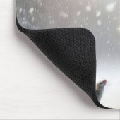 Kat en muis onder de maretak muismat (Hoek)