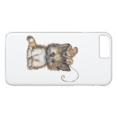 Kat en muis op een iPhone Case (Achterkant (Horizontaal))