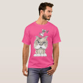 Kat en muis retro t-shirt (Voorkant volledig)