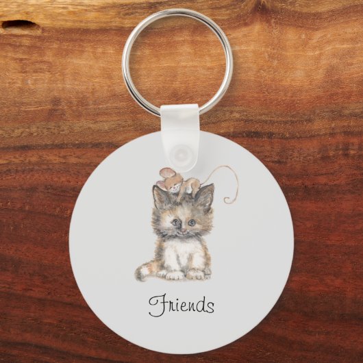 Kat en muis sleutelhanger (Voorkant)