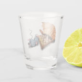 Kat en muis spelen schaak grappig schot glas (Achterkant)