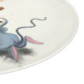 Kat en muis spelen schaakbord snijplank (Hoek)