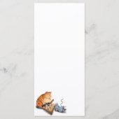 Kat en muis spelen Schaken Grappig Menu (Voorkant)