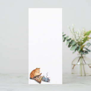 Kat en muis spelen Schaken Grappig Menu