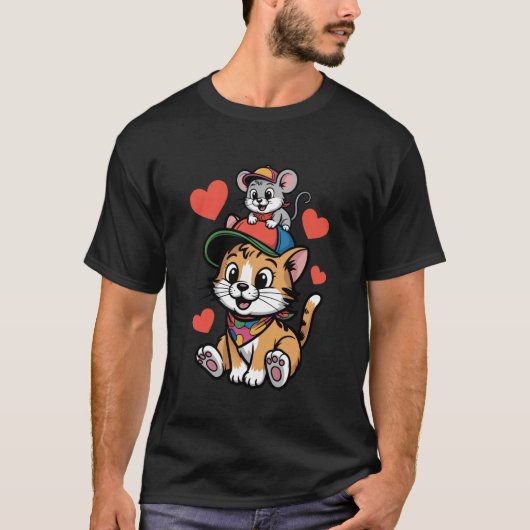Kat-en-Muis Vrienden T-shirt (Voorkant)