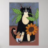 Kat- en muisafdrukken poster (Voorkant)