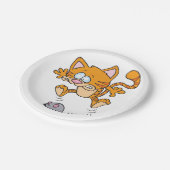 Kat- en muispapier Borden Papieren Bordje (Gekanteld)