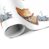 Kat- en muisspatbord voor Cartoon Cadeaupapier (Rol Hoek)