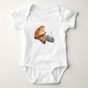 Kat- en muisspeelgoedkaak Baby Bodysuit flak