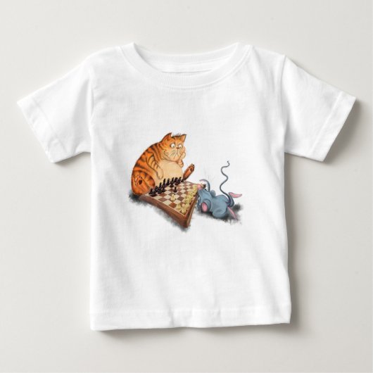 Kat- en muisspeelkaas Baby T-Shirt Fun (Voorkant)