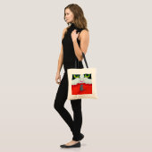 Kat- en muistas tote bag (Voorkant (model))