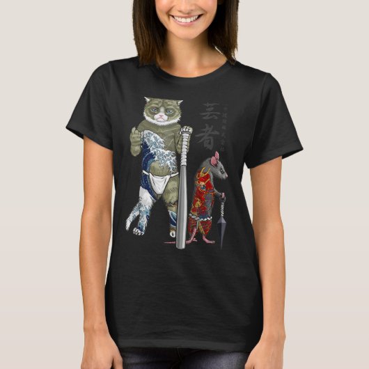 Kat- en muisyakuza t-shirt (Voorkant)