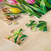 Kat en Muizen Paaseieren Scene Legpuzzel (Zijkant)
