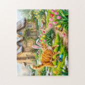 Kat en Muizen Paaseieren Scene Legpuzzel (Verticaal)