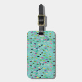 Kat- en padpatroon bagagelabel (Voorkant verticaal)