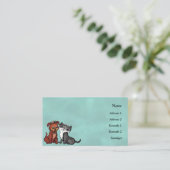 Kat- en papaverVisitekaartje Visitekaartje (Staand voorkant)