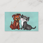 Kat- en papaverVisitekaartje Visitekaartje (Achterkant)