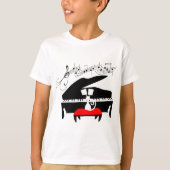 Kat en piano t-shirt (Voorkant)