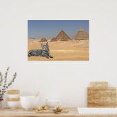 Kat en Piramide. Poster (Keuken)