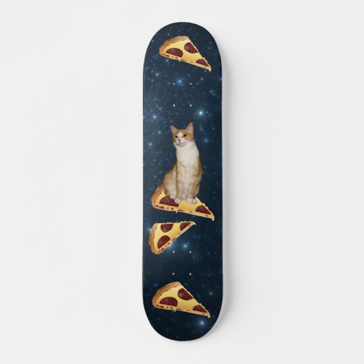 KAT EN PIZZA IN RUIMTE SKATEBOARDS SKATEBOARD (Voorkant)
