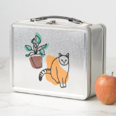 Kat en plant (In situ)