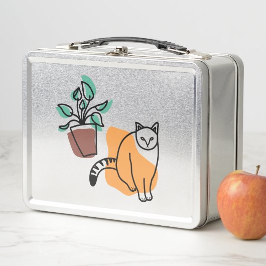 Kat en plant (In situ)