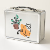 Kat en plant (Voorkant)