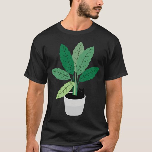 Kat en Plant 28 T-shirt (Voorkant)