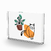 Kat en plant fotoblokken (Rechts)