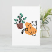Kat en plant kaart (Staand voorkant)