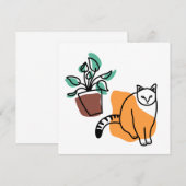 Kat en plant kaart (Voorkant / Achterkant)